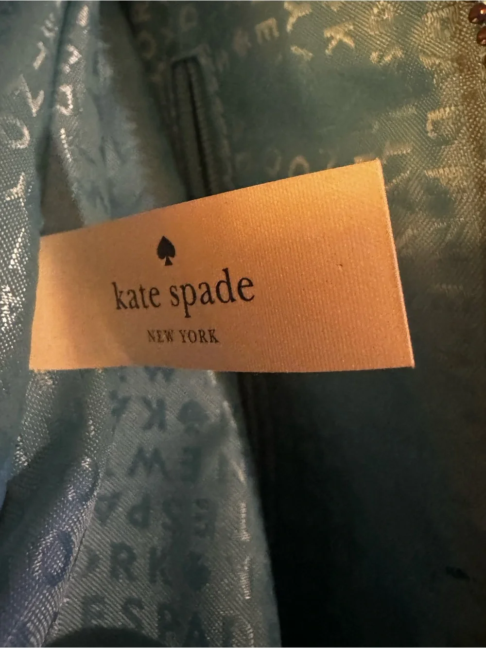 kate spade teal dome satchel with top handles